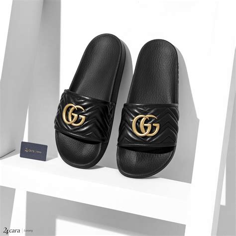 pool slides gucci|fluffy gucci slides.